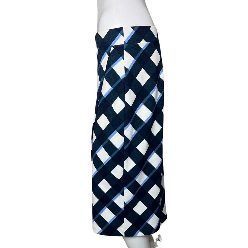 Ann Taylor Skirt Womens 8 Black White Plaid Pencil Skirt Straight Preppy Career - Picture 3 of 7